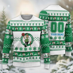 Boston Celtics Christmas Sweater 1