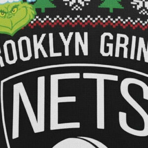 Brooklyn Nets X Grinch Ugly Sweater 3