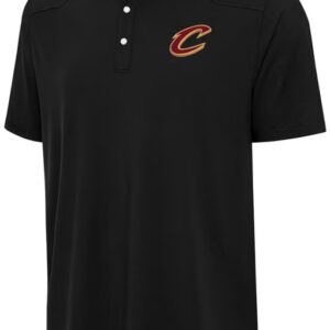 CLEVELAND CAVALIERS MENS BLACK WESTERN SHORT SLEEVE POLO 1
