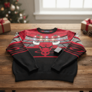 Chiacago Bulls Christmas Sweater 3
