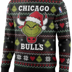 Chicago Bulls x Grinch Ugly Sweater 4