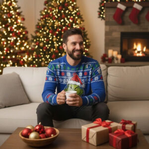 Dallas Mavericks x Grinch Ugly Sweater 1