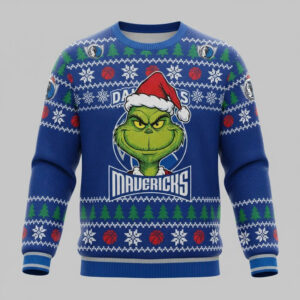 Dallas Mavericks x Grinch Ugly Sweater 4