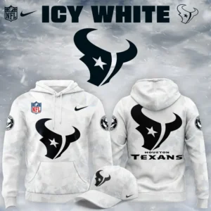 Houston Texans 2025 2026 Icy white Hoodie 1