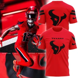 Houston Texans Battle Red 2025 T Shirt 1