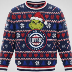 Los Angeles Clippers x Grinch Ugly Sweater 4
