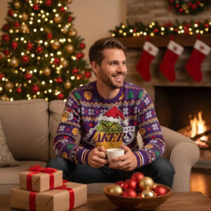Los Angeles Lakers x Grinch Ugly Sweater 1