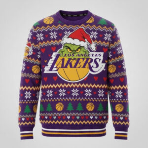 Los Angeles Lakers x Grinch Ugly Sweater 4