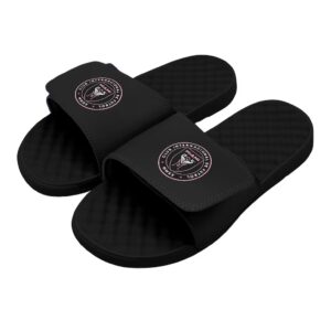 Men's ISlide Black Inter Miami CF Primary Logo Slide Sandals 1