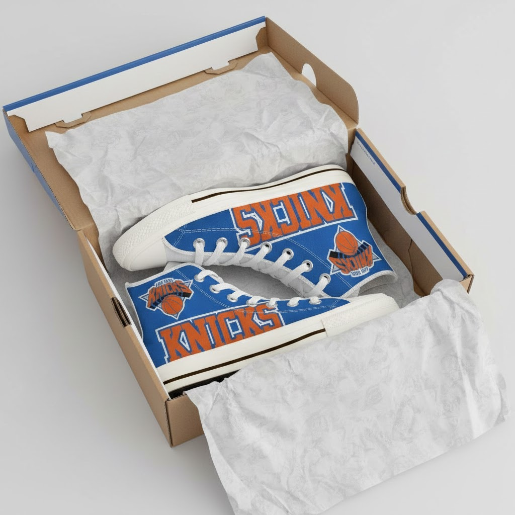 New York Knicks Mens High Top Sneakers High Top 2