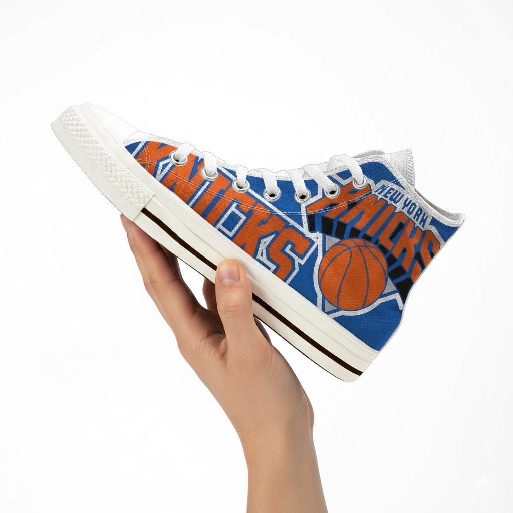 New York Knicks Mens High Top Sneakers High Top 3