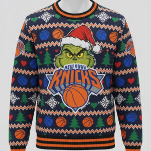 New York Knicks x Grinch Ugly Sweater 4