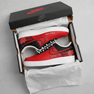 Utah Utes Black Throwbacks Custom AF1 Sneaker 3