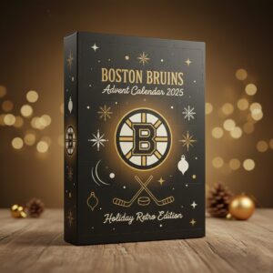 Boston Bruins Advent Calendar 2025 – Holiday Retro Edition Black & Gold Hockey Exclusive Collectible NHL Set