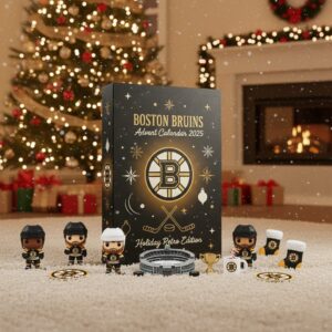 Boston Bruins Advent Calendar 2025 – Holiday Retro Edition Black & Gold Hockey Exclusive Collectible NHL Set