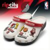 Portland Trail Blazers NBA Crocs Clogs – “Rip City” White Red Aggressive Fan Footwear