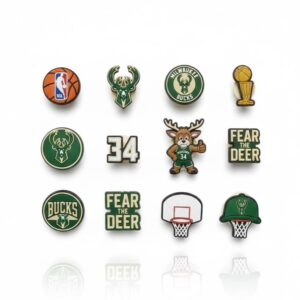 Milwaukee Bucks NBA Crocs Clogs – “Fear The Deer” Green Cream Dominating Fan Footwear