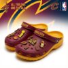 Cleveland Cavaliers NBA Crocs Clogs – “All For One” Wine Gold Ferocious Fan Footwear
