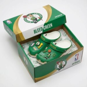 Boston Celtics NBA Crocs Clogs – “Bleed Green” Lucky Leprechaun Unrivaled Fan Footwear