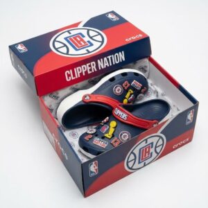 LA Clippers NBA Crocs Clogs – “Clipper Nation” Tenacious Sport Slides