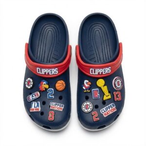 LA Clippers NBA Crocs Clogs – “Clipper Nation” Tenacious Sport Slides