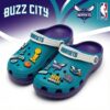 Charlotte Hornets NBA Crocs Clogs – “Buzz City” Teal Purple High-Flying Jibbitz Set