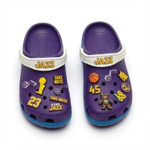 Utah Jazz NBA Crocs Clogs – “Take Note” Dynamic Team Gear