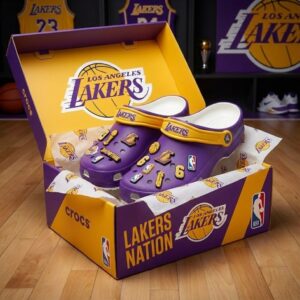 LA Lakers NBA Crocs Clogs – “Showtime” Purple Gold Championship Fan Gear