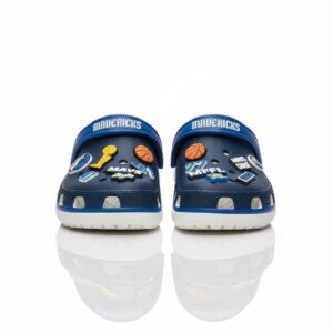 Dallas Mavericks NBA Crocs Clogs – “Mavs Forever” Navy Blue Unstoppable Fan Footwear