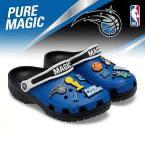 Orlando Magic NBA Crocs Clogs – “Pure Magic” Royal Blue Mystical Jibbitz Set