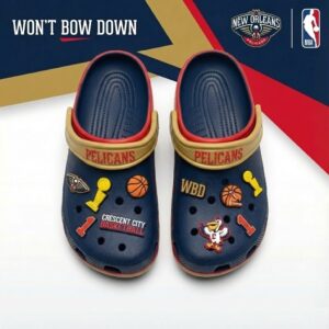 New Orleans Pelicans NBA Crocs Clogs – “Won’t Bow Down” Soaring Fan Apparel