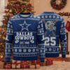 Dallas Cowboys Ugly Christmas Sweater 2025 – NFL Holiday Festive Knit Pullover