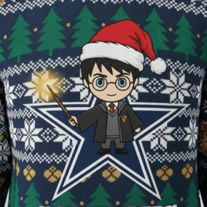 dallas cowboys x harry potter ugly sweater 3
