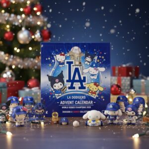 LA Dodgers x Sanrio Advent Calendar 2025 – Hello Kitty & World Series Champion Collectible Set
