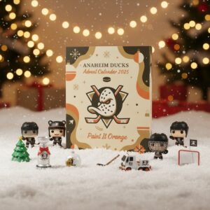 Anaheim Ducks Advent Calendar 2025 – Paint It Orange Mask Logo Exclusive Collectible NHL Set