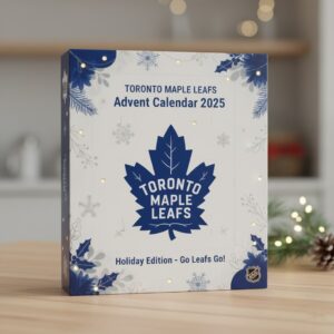 Toronto Maple Leafs Advent Calendar 2025 – “Go Leafs Go!” Limited Edition NHL Snow Globe Set