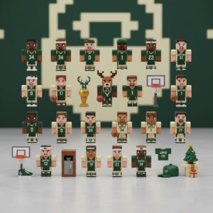 Minecraft x Milwaukee Bucks Advent Calendar 2025 – NBA Christmas Countdown Gift Set