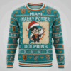 miami dolphins x harry potter ugly sweater 1