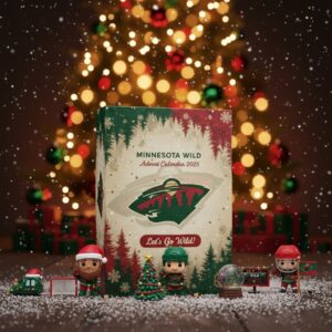 Minnesota Wild Advent Calendar 2025 – “Let’s Go Wild!” Holiday Forest Theme NHL Fan Collectible Set