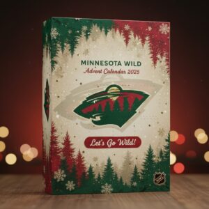 Minnesota Wild Advent Calendar 2025 – “Let’s Go Wild!” Holiday Forest Theme NHL Fan Collectible Set