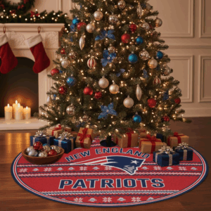 new england patriots Christmas Tree Skirt 1