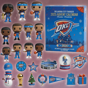 Oklahoma City Thunder 2025 Advent Calendar – Exclusive Holiday Memorabilia Box