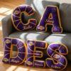 Los Angeles Lakers NBA Plush Letter Pillows – “Showtime” Legendary Velvet Cushion Set