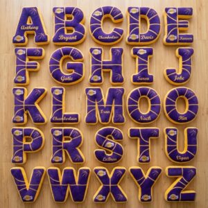 Los Angeles Lakers NBA Plush Letter Pillows – “Showtime” Legendary Velvet Cushion Set