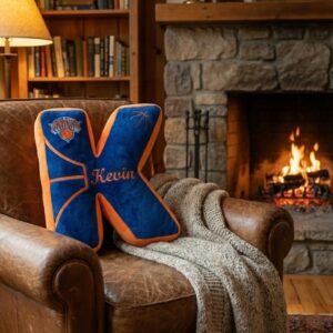 New York Knicks NBA Plush Letter Pillows – “New York Forever” Iconic Fan Cave Decor