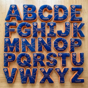 New York Knicks NBA Plush Letter Pillows – “New York Forever” Iconic Fan Cave Decor