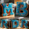 OKC Thunder NBA Plush Letter Pillows – “Thunder Up” Electrifying Team Spirit Decor