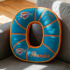 OKC Thunder NBA Plush Letter Pillows – “Thunder Up” Electrifying Team Spirit Decor