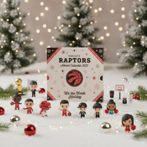 Toronto Raptors Advent Calendar 2025 – Official NBA Holiday Countdown Gift Set for Fans