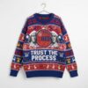 Philadelphia 76ers Ugly Christmas Sweater – “Trust The Process” NBA Holiday Edition